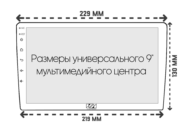 купить Рамка для установки в Ford 2007 - 2015 MFB дисплея универсальная (для замены овальной магнитолы) 8
