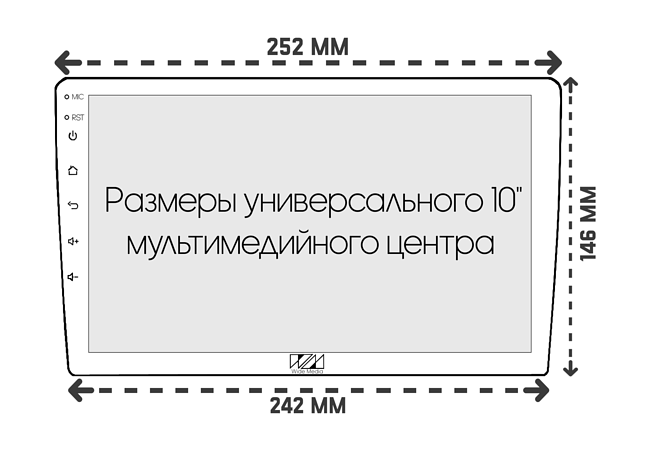 купить Рамка для установки в Toyota Harrier, Venza 2021+ MFA дисплея 6